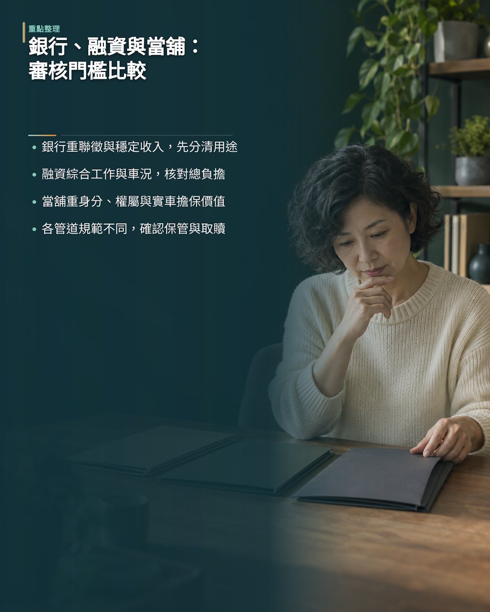 銀行、融資與當舖三大管道審核門檻差異比較