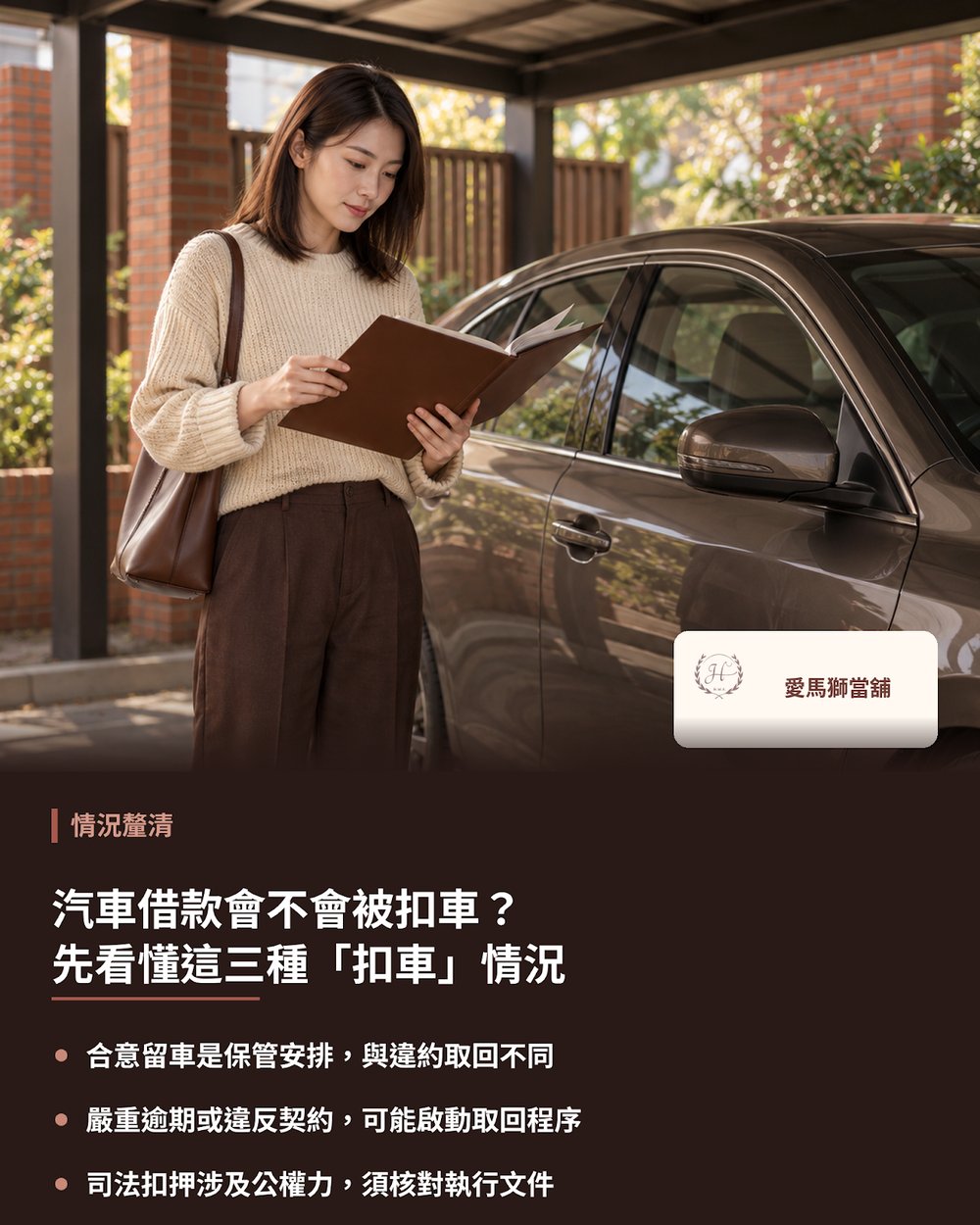 汽車借款會不會被扣車?先看懂這三種「扣車」情況