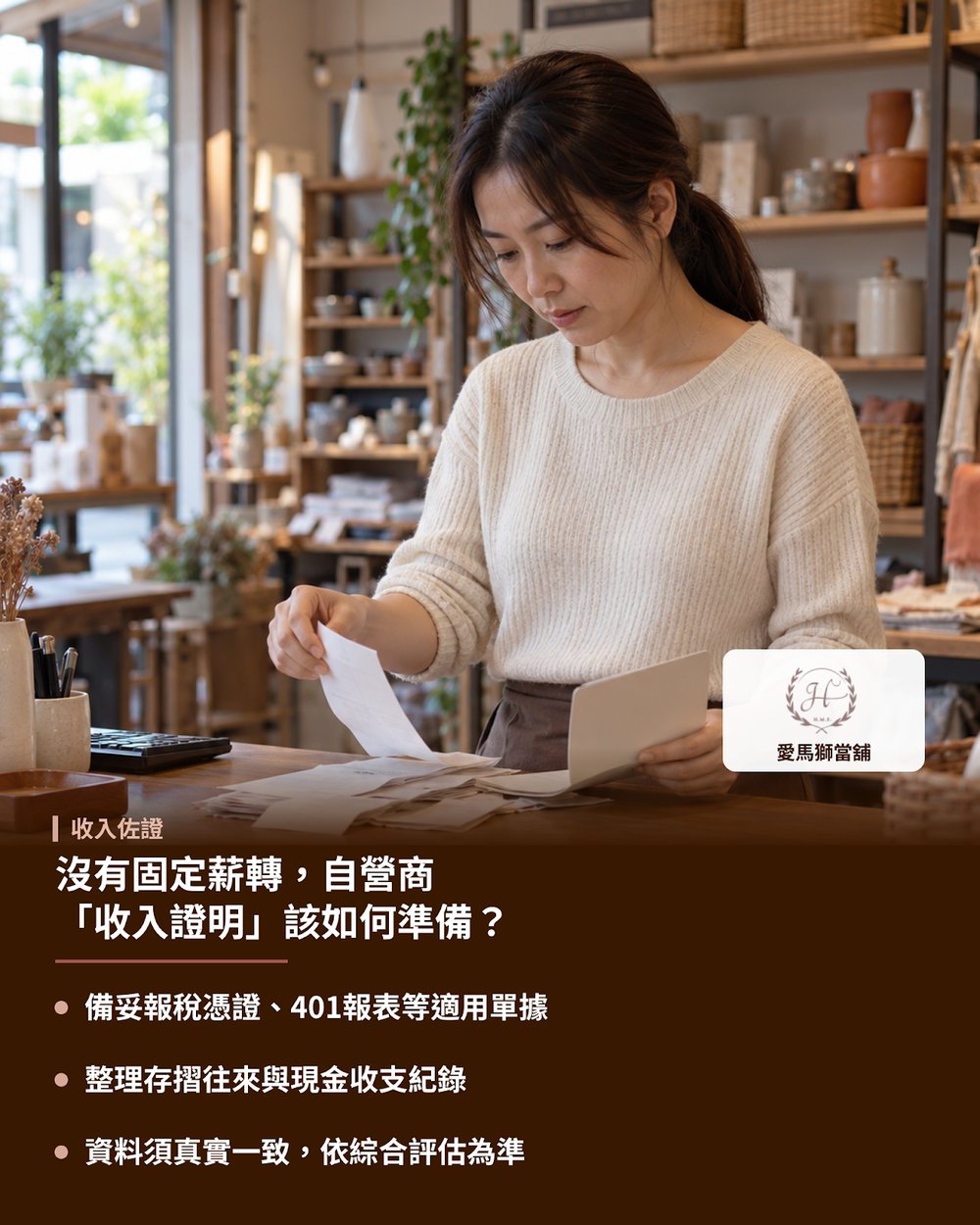 沒有固定薪轉，自營商「收入證明」該如何準備？